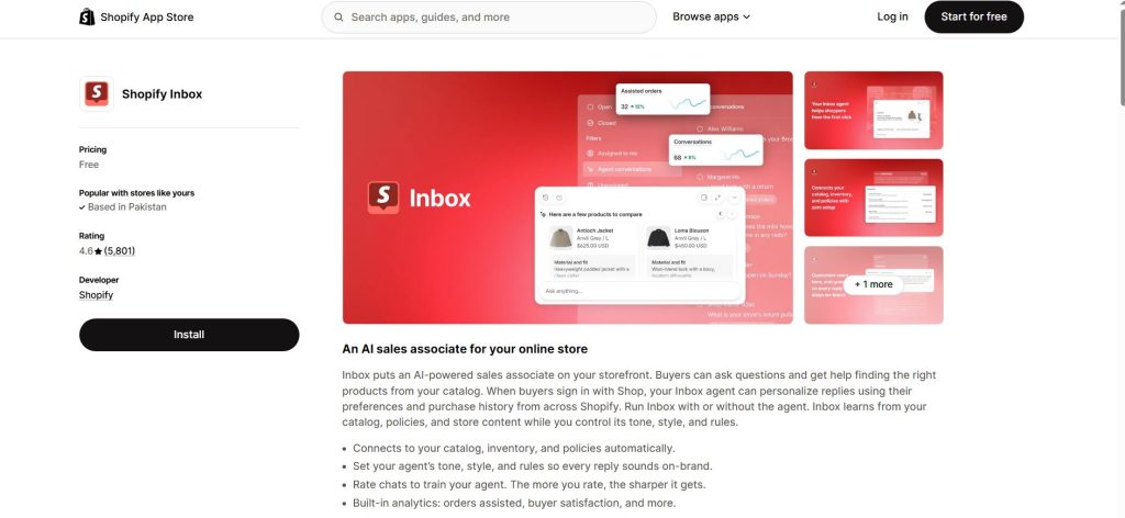 Shopify app